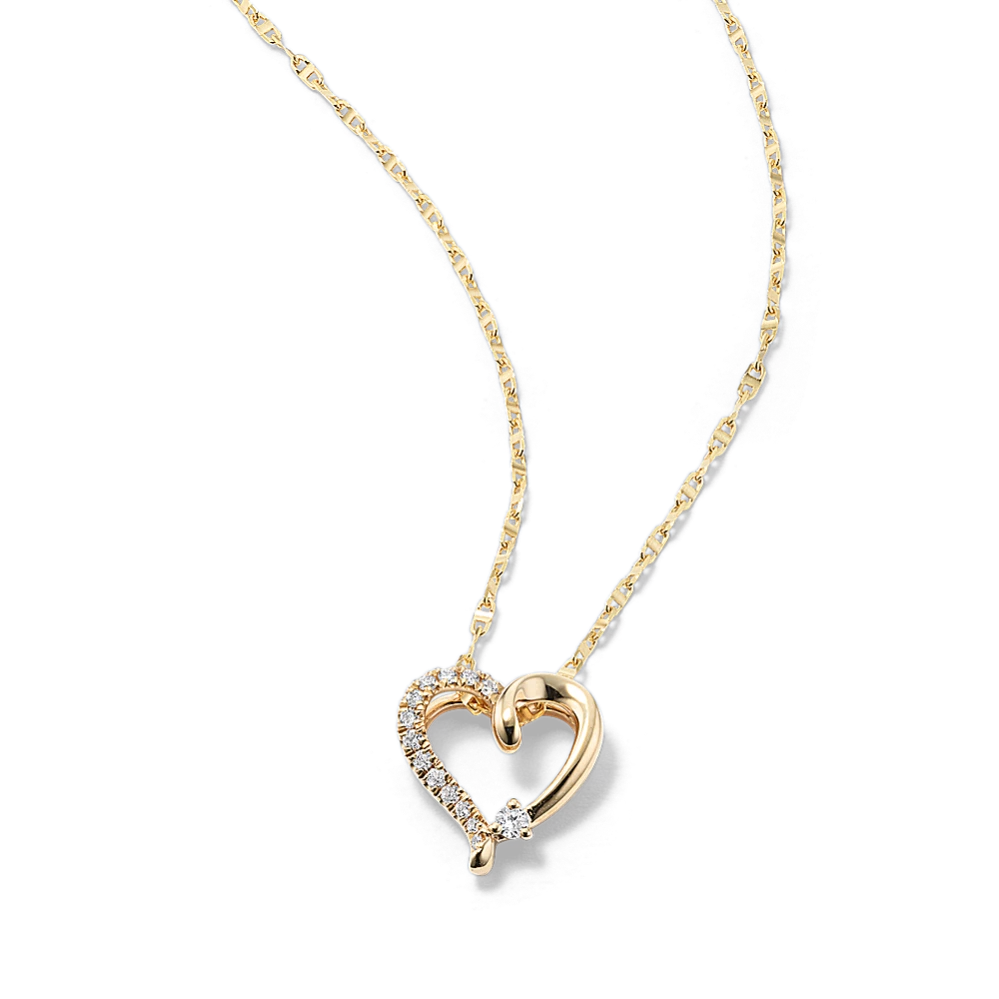 Amora Diamond Heart Pendant