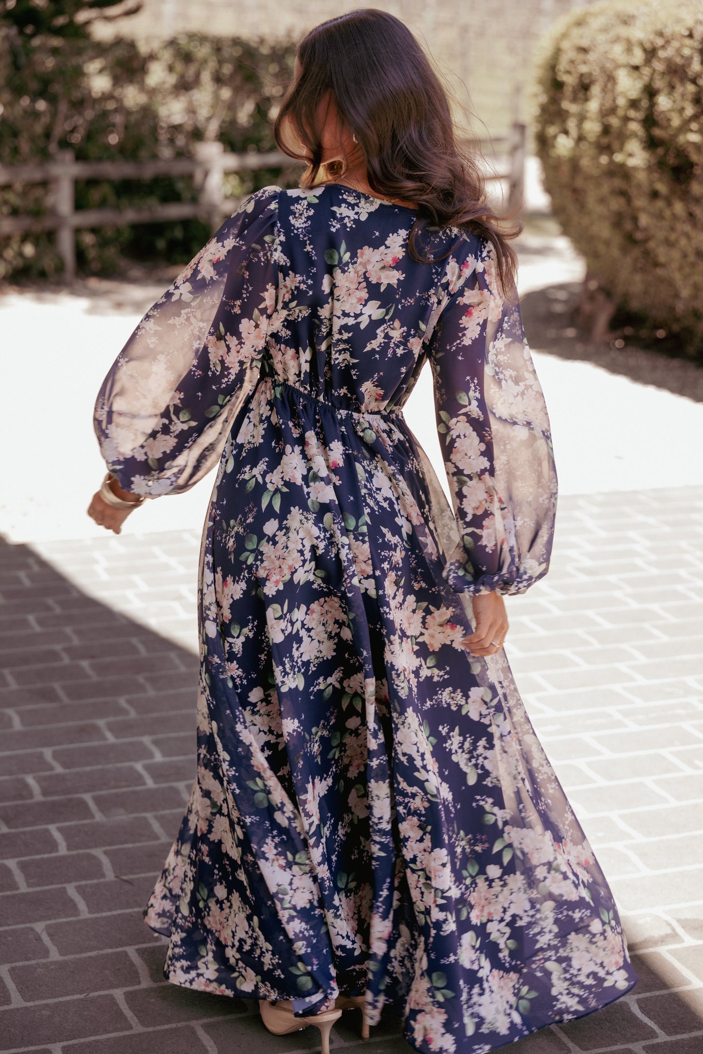 Anisa Maxi Dress - Navy Floral