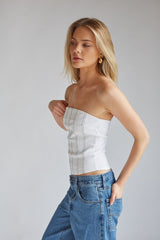 Carter Contrast Stitch Corset Top