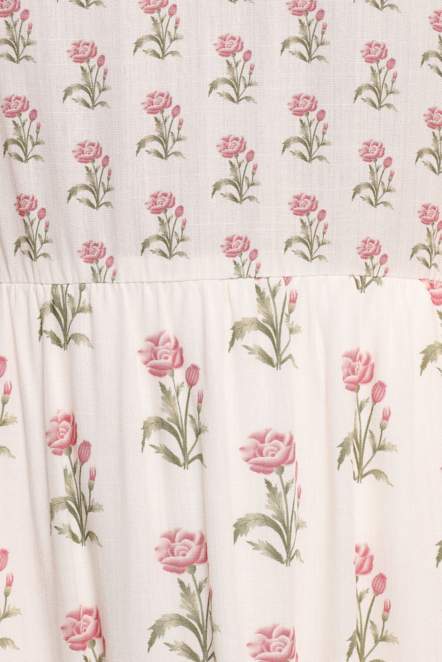 Echo Midi Dress - White/Pink