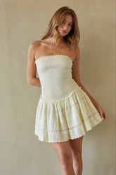 Hallie Smocked Mini Dress