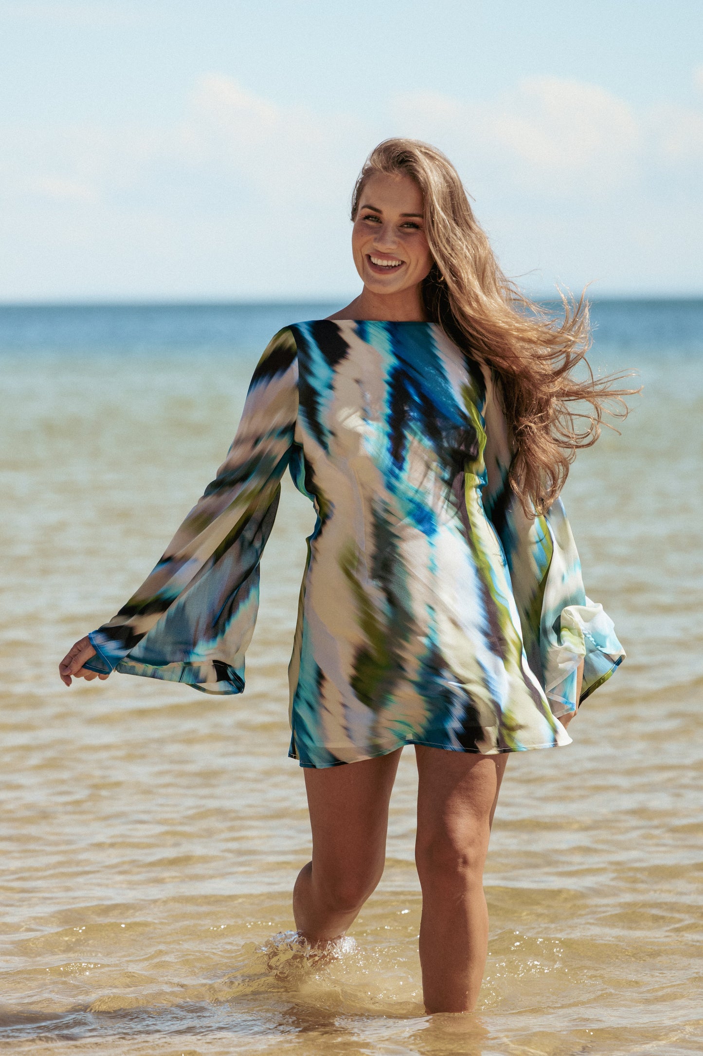Kimber Mini Dress - Mirage Print