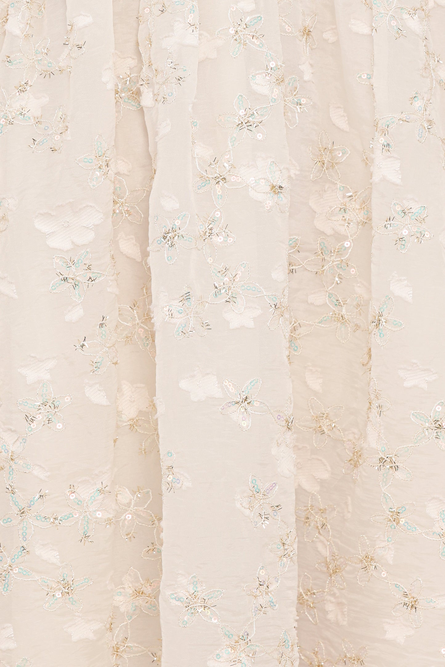 Lillan Mini Dress - Ivory Sequin