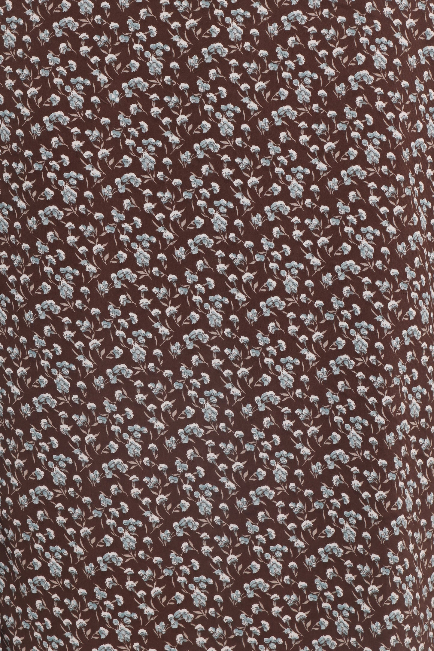 Oona Midi Dress - Brown Blue Floral