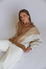 Ivy Quarter Button Pullover Sweatshirt