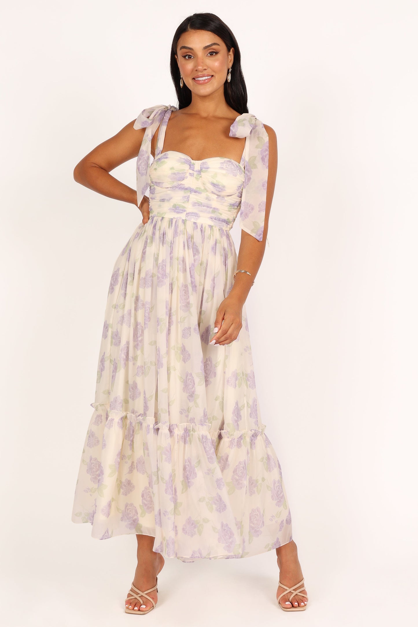 Floret Midi Dress - Lavender