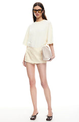Lioness Bloom Short Sleeve Top Lemontini Stripe