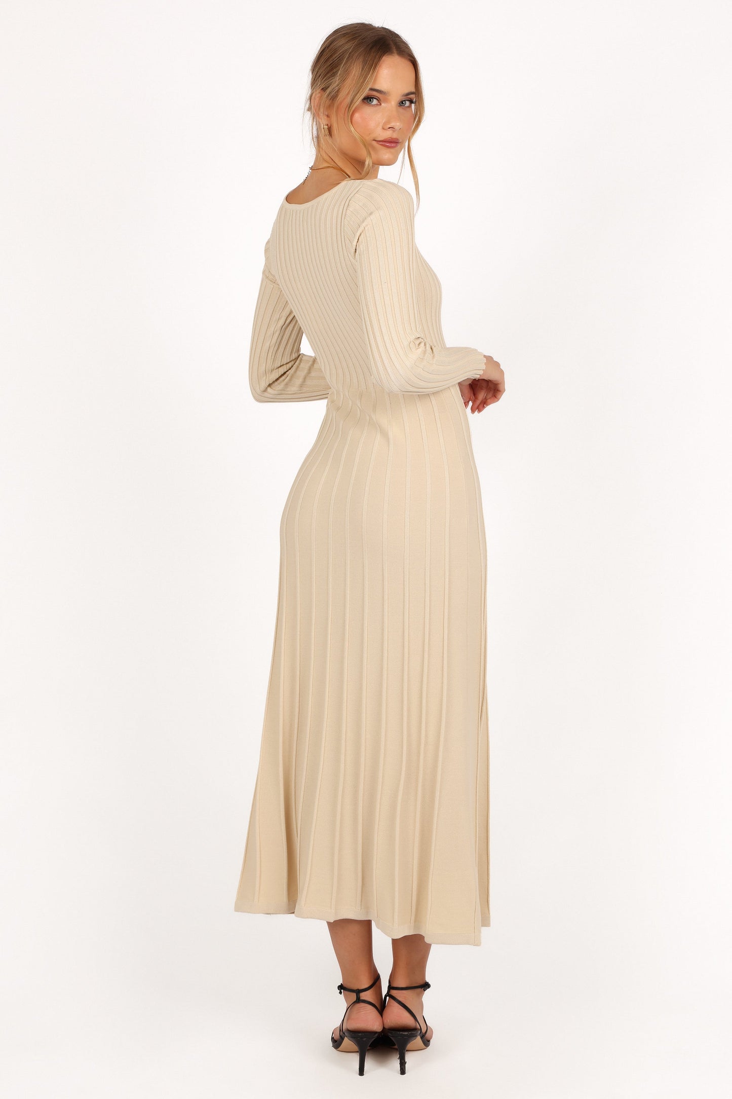 Alison Long Sleeve Maxi Dress - Cream