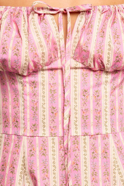 Amethyst Midi Dress - Pink