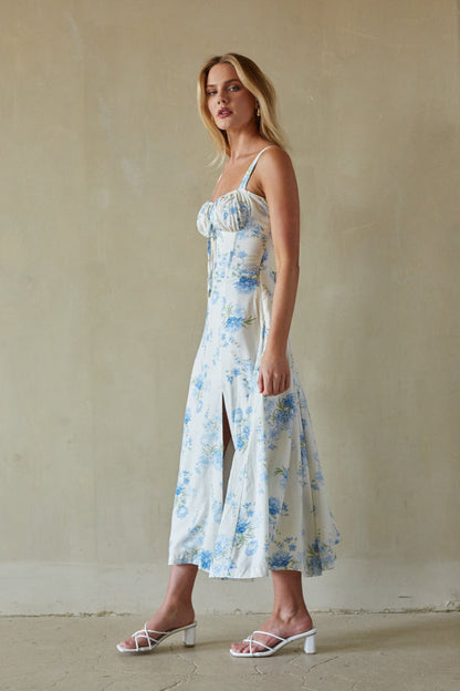 Angelina Sweetheart Floral Midi Dress