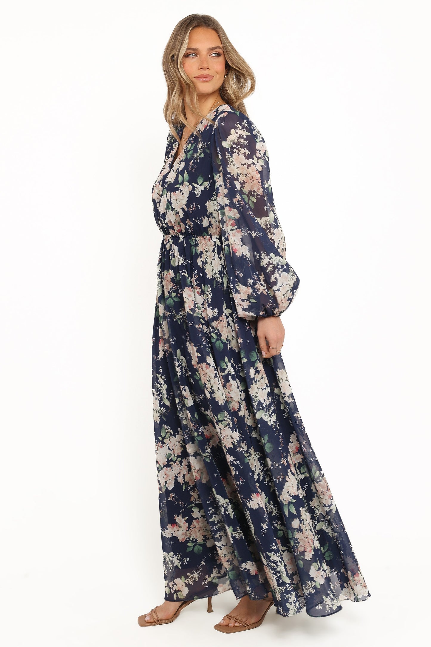 Anisa Maxi Dress - Navy Floral