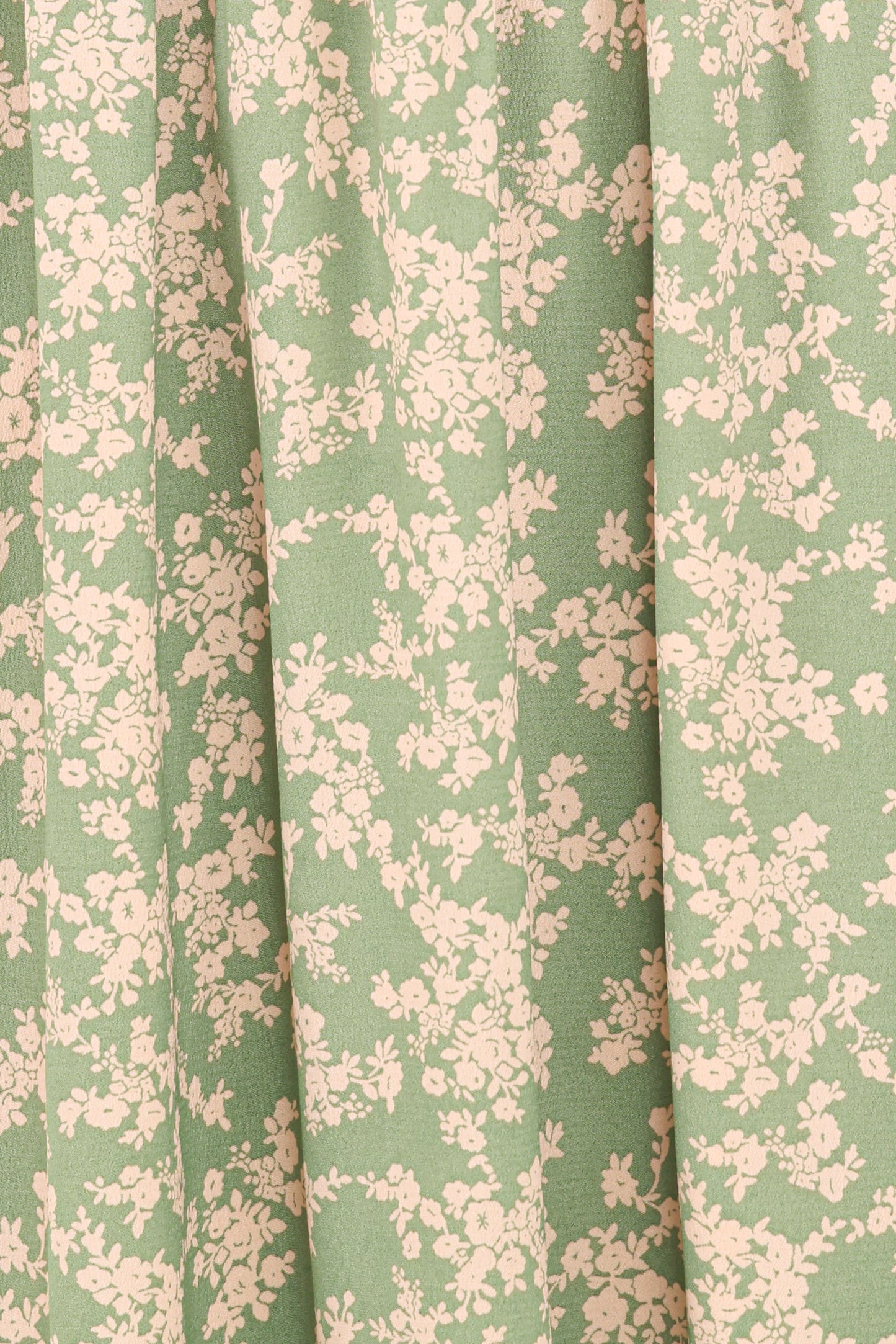 Ashara Long Sleeve Midi Dress - Green Floral