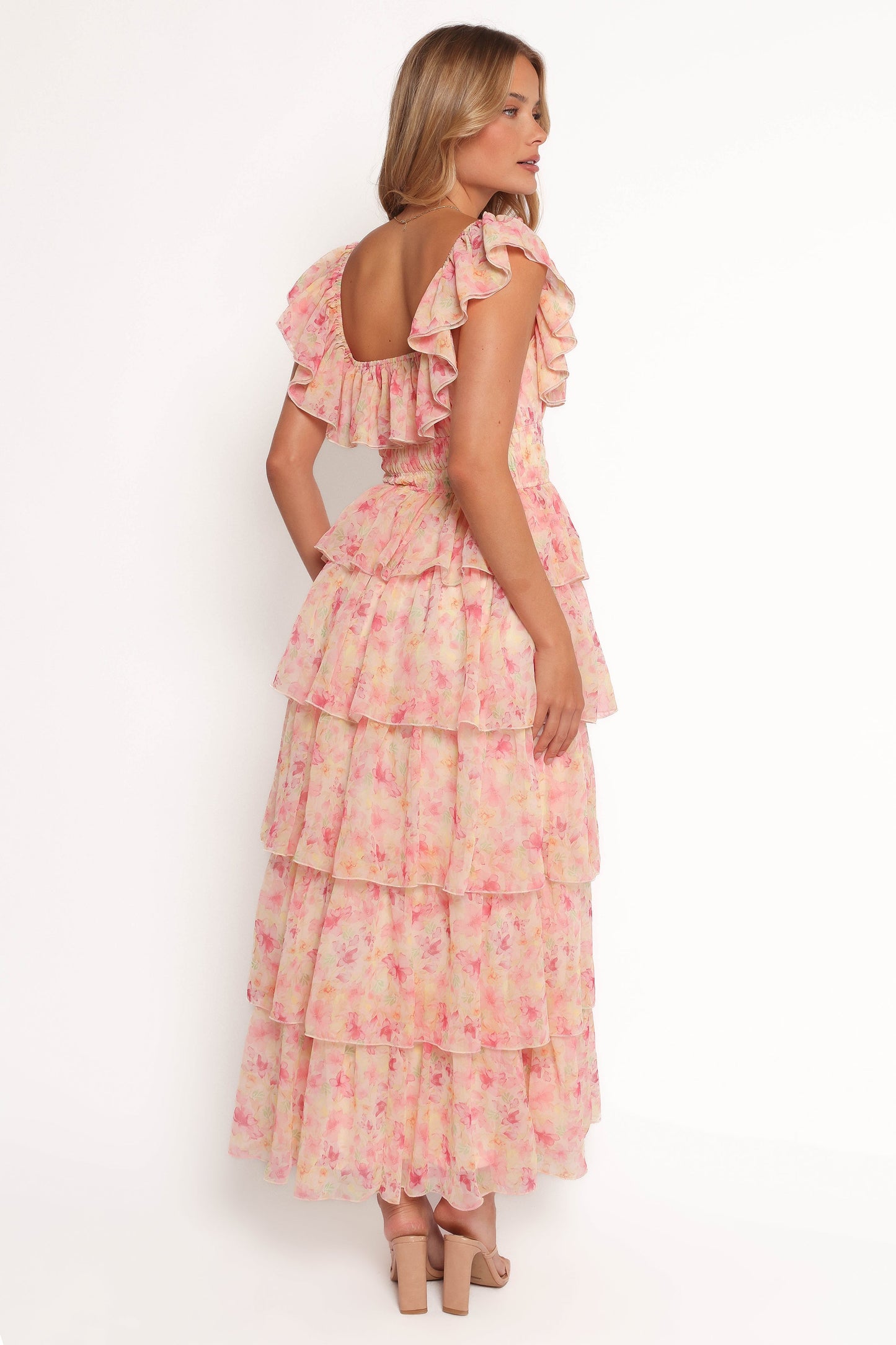 Belle Maxi Dress - Pink Floral