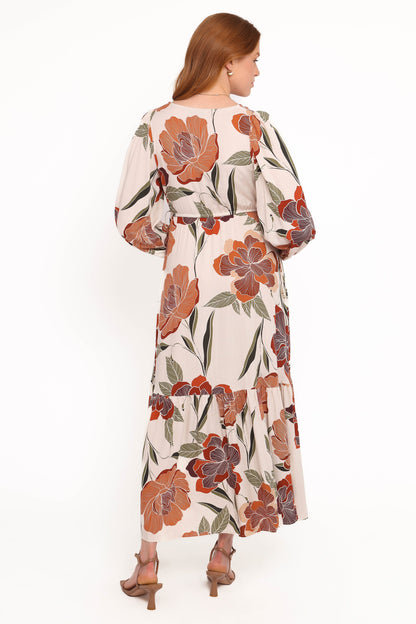Cerwin Midi Dress - Fall Floral