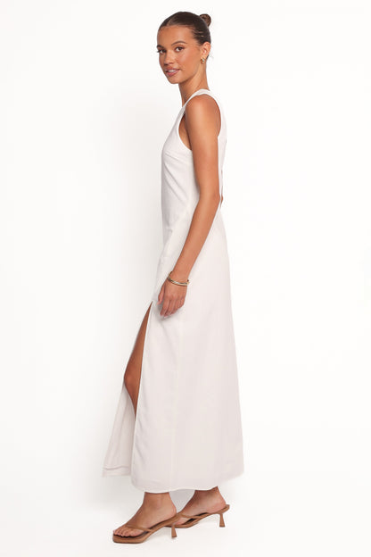 Chandler One Shoulder Maxi Dress - White