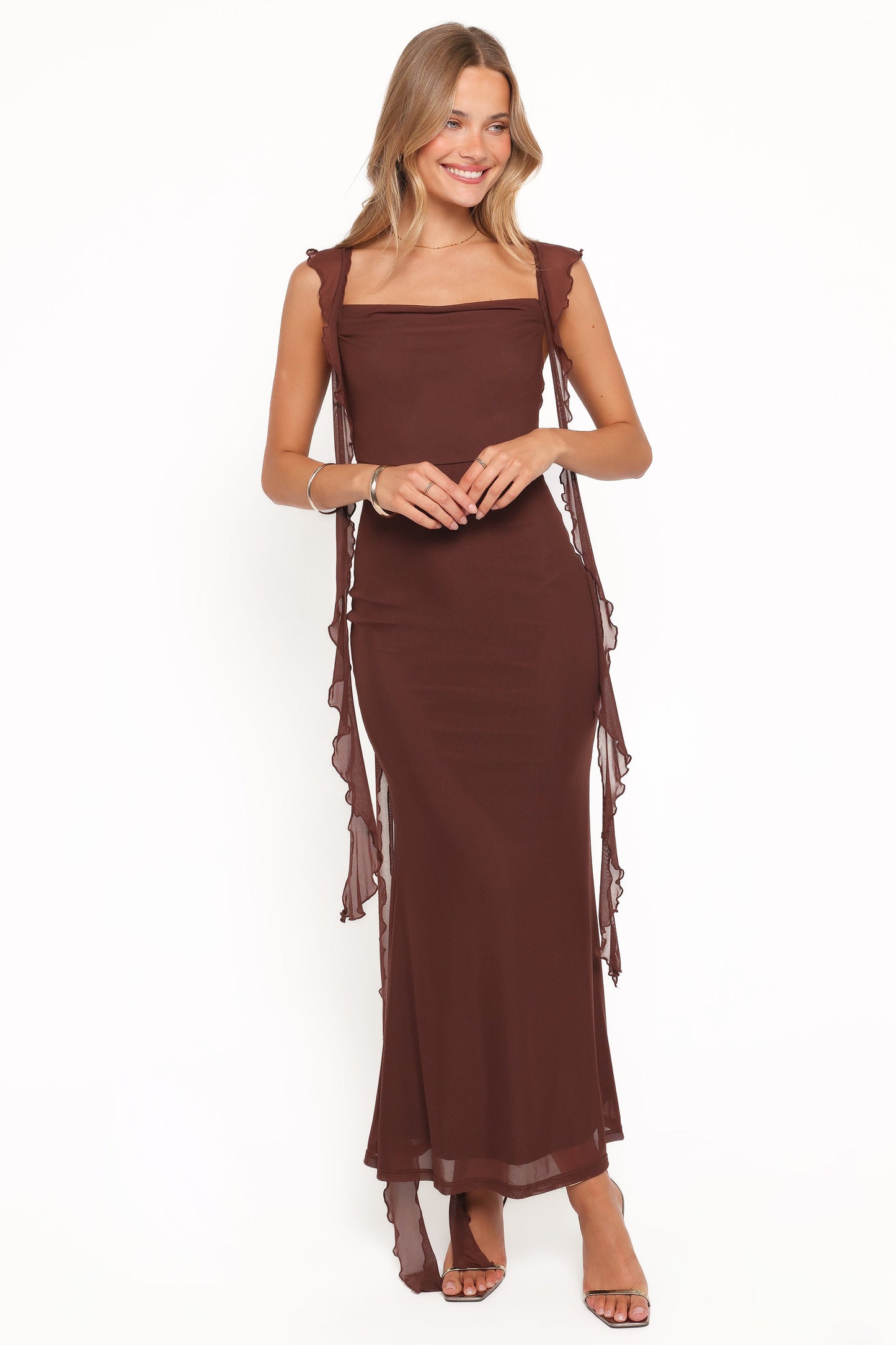 Chiara Maxi Dress - Brown