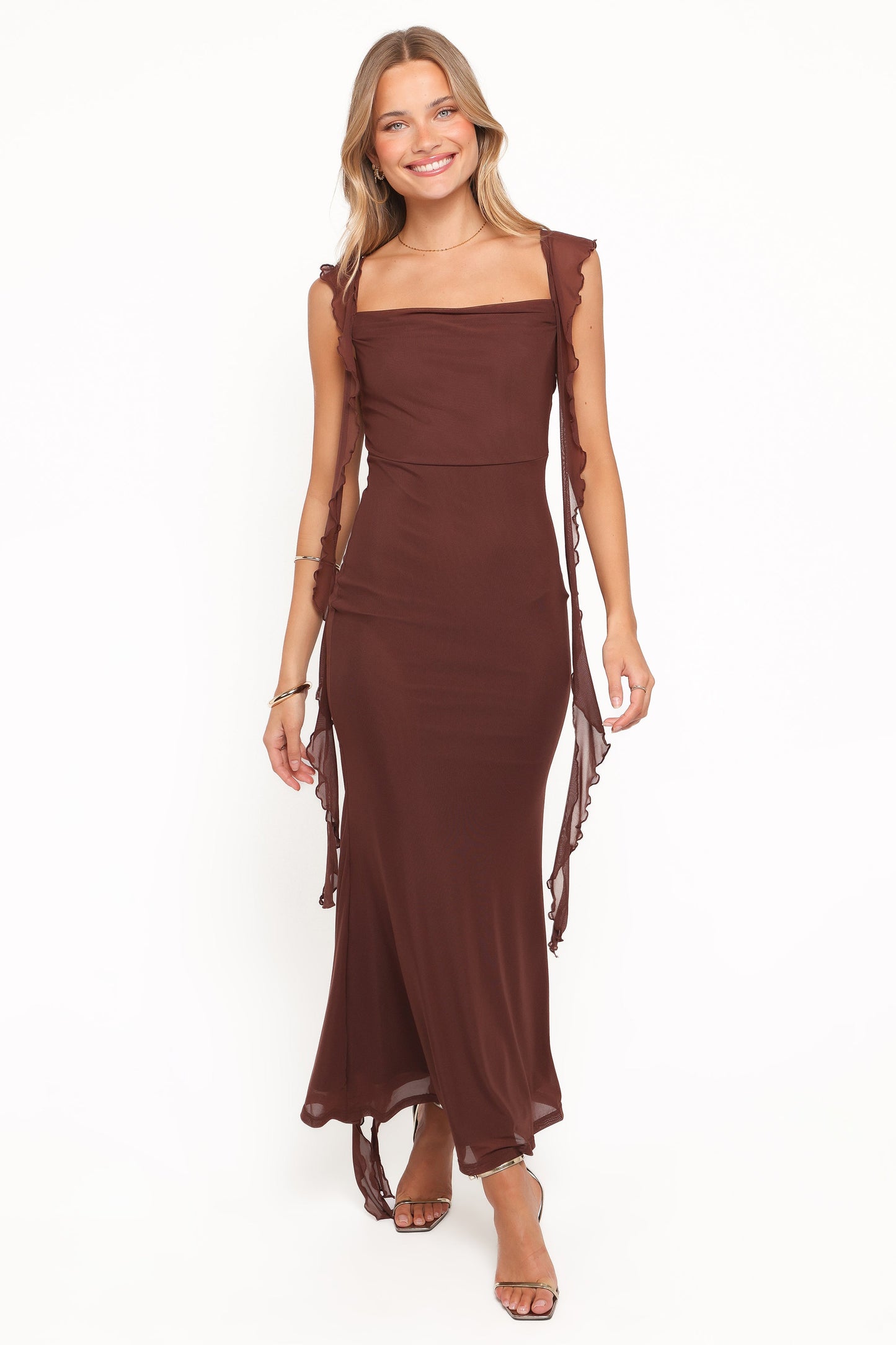 Chiara Maxi Dress - Brown