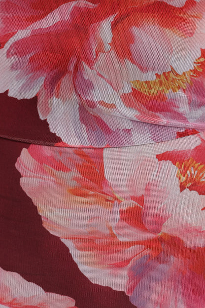 Chiara Maxi Dress - Burgundy Peony