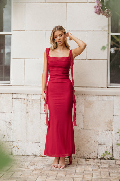 Chiara Maxi Dress - Red