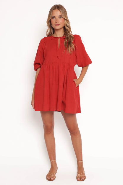 Cinzia Mini Dress - Red