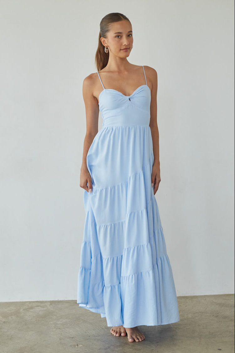 Donna Twist Front Maxi Dress