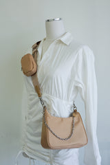Lorissa Nylon Purse in Beige