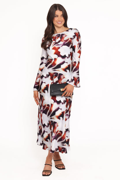 Deidre Maxi Dress - Blurred Floral