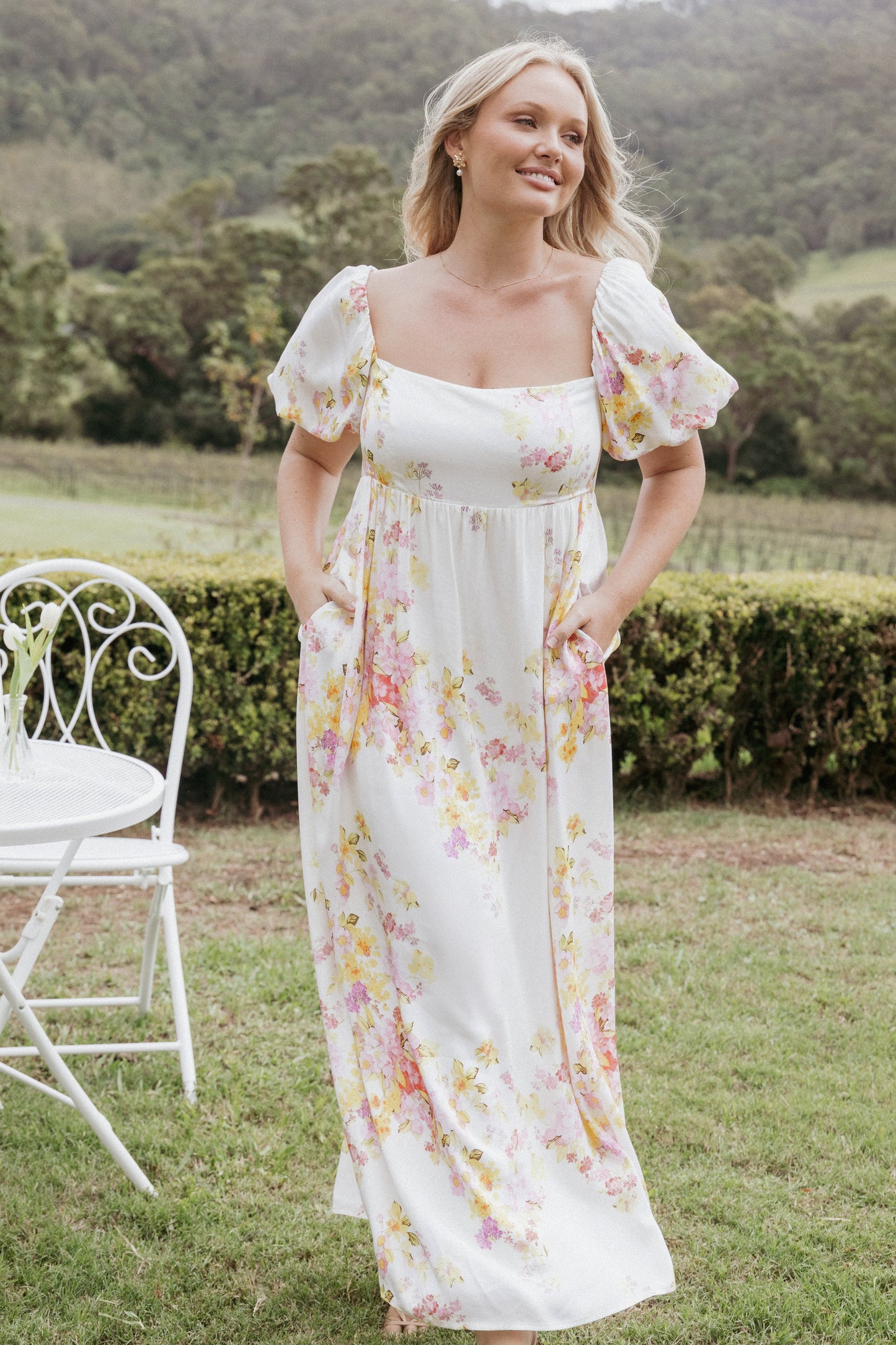 Delaney Maxi Dress - Pink Floral