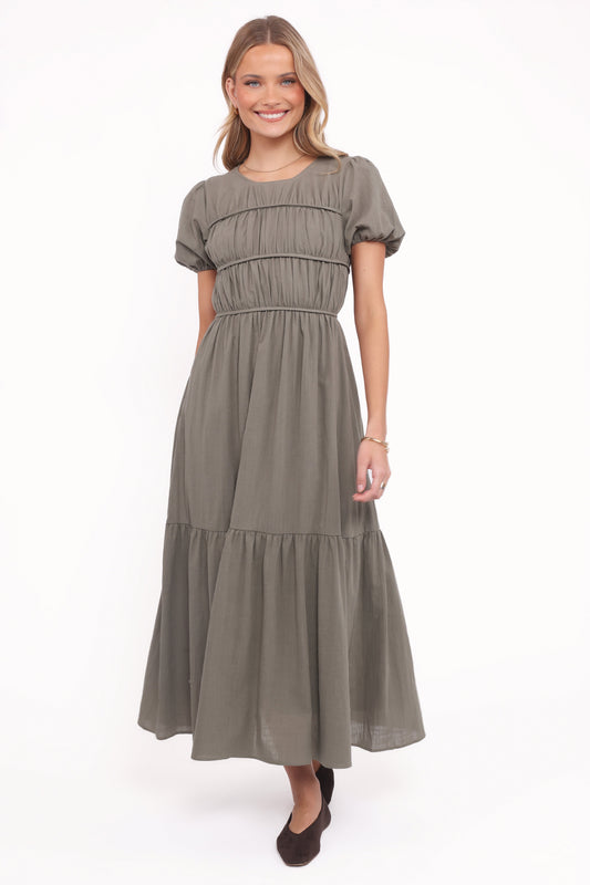 Deloria Maxi Dress - Olive