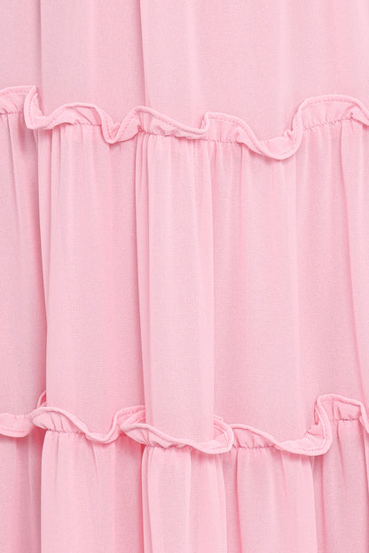 Dottie Halterneck Maxi Dress - Pink