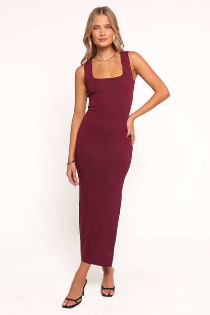 Elinor Maxi Dress - Cherry