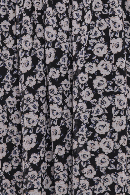 Faith Long Sleeve Maxi Dress - Black Floral