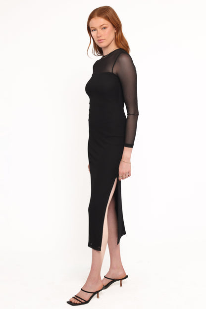 Famille Midi Dress - Black