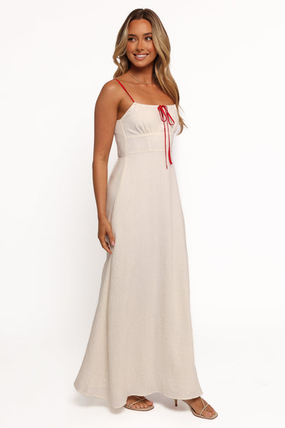Gracie Midi Dress - Oatmeal