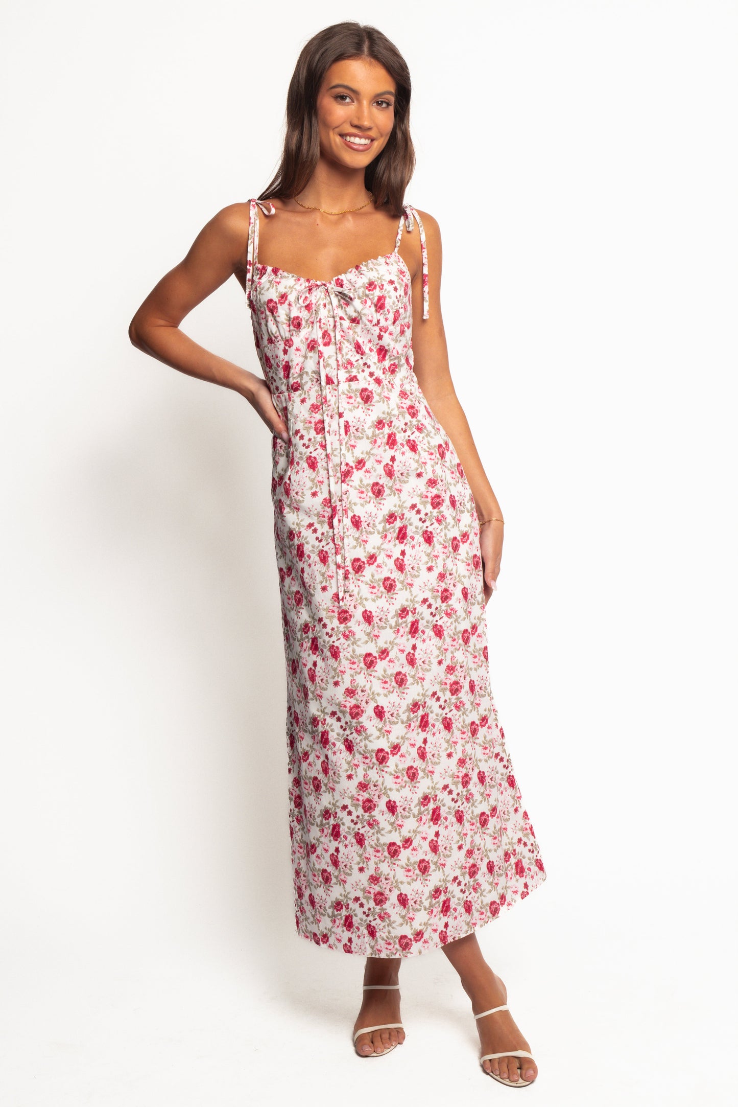Imelda Midi Dress - Rose Print