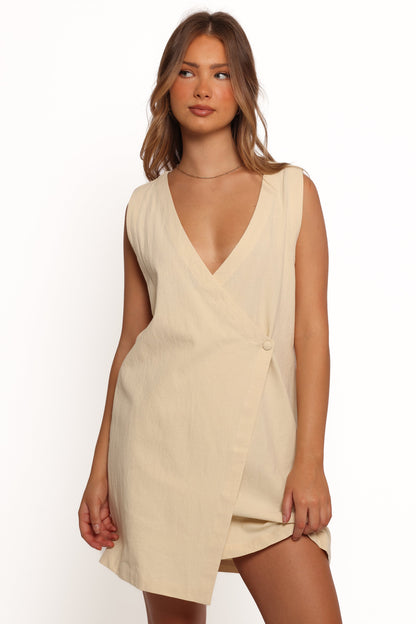 India Mini Dress - Butter Yellow