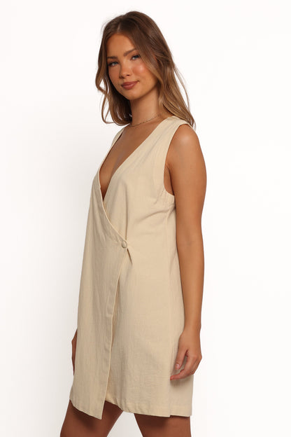 India Mini Dress - Butter Yellow