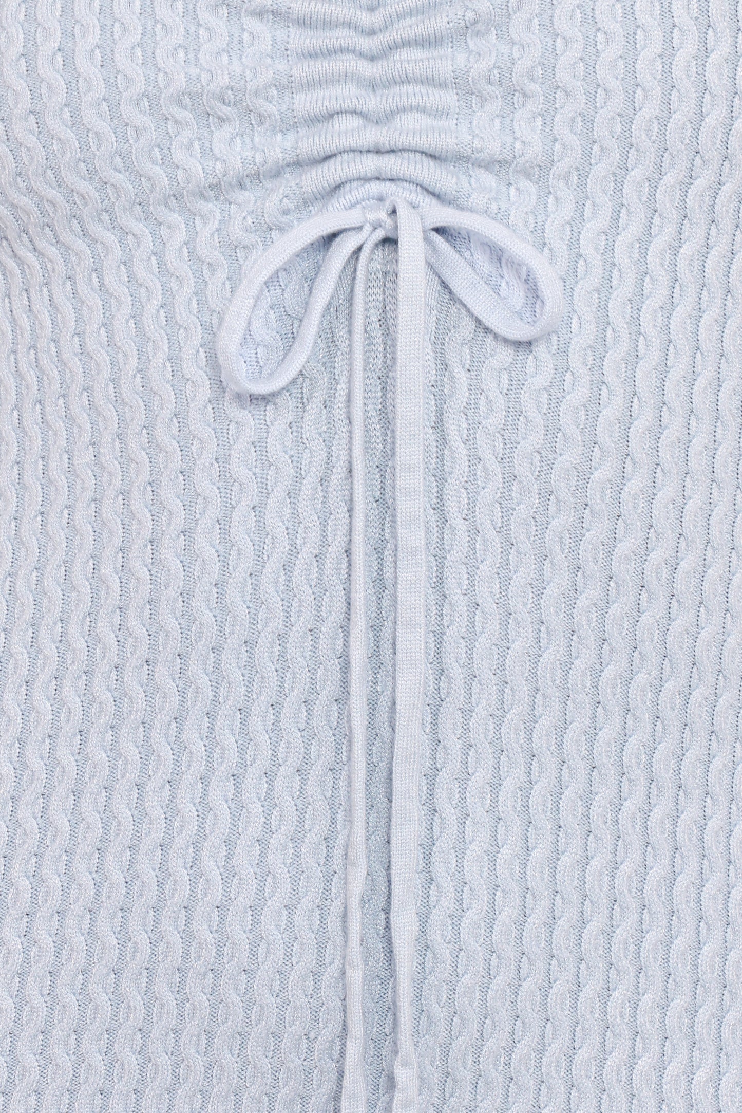 Irene Long Sleeve Midi Dress - Pale Blue