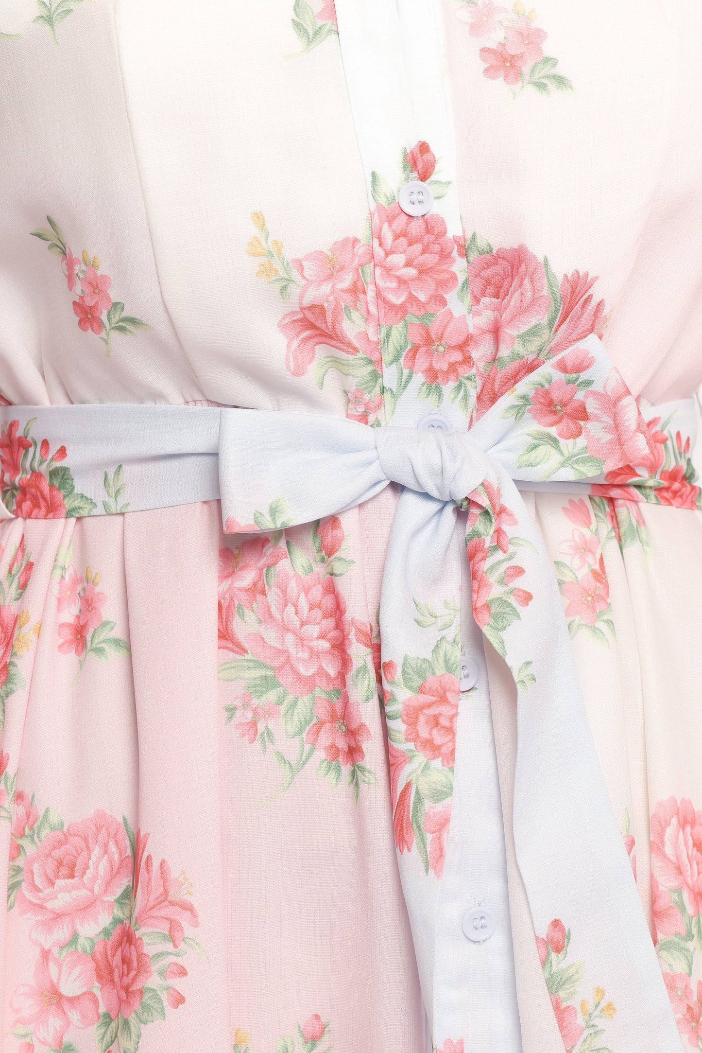 Juni Button Up Maxi Dress - Floral