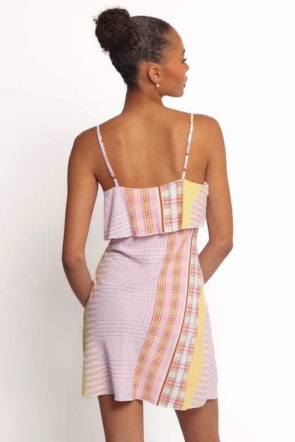 Junia Mini Dress - Pink Plaid