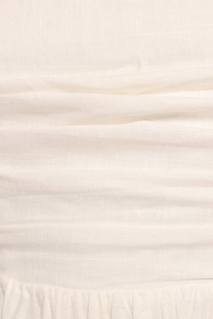 Kayt Strapless Dress - White