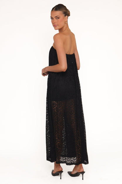Davina Maxi Dress - Black Lace