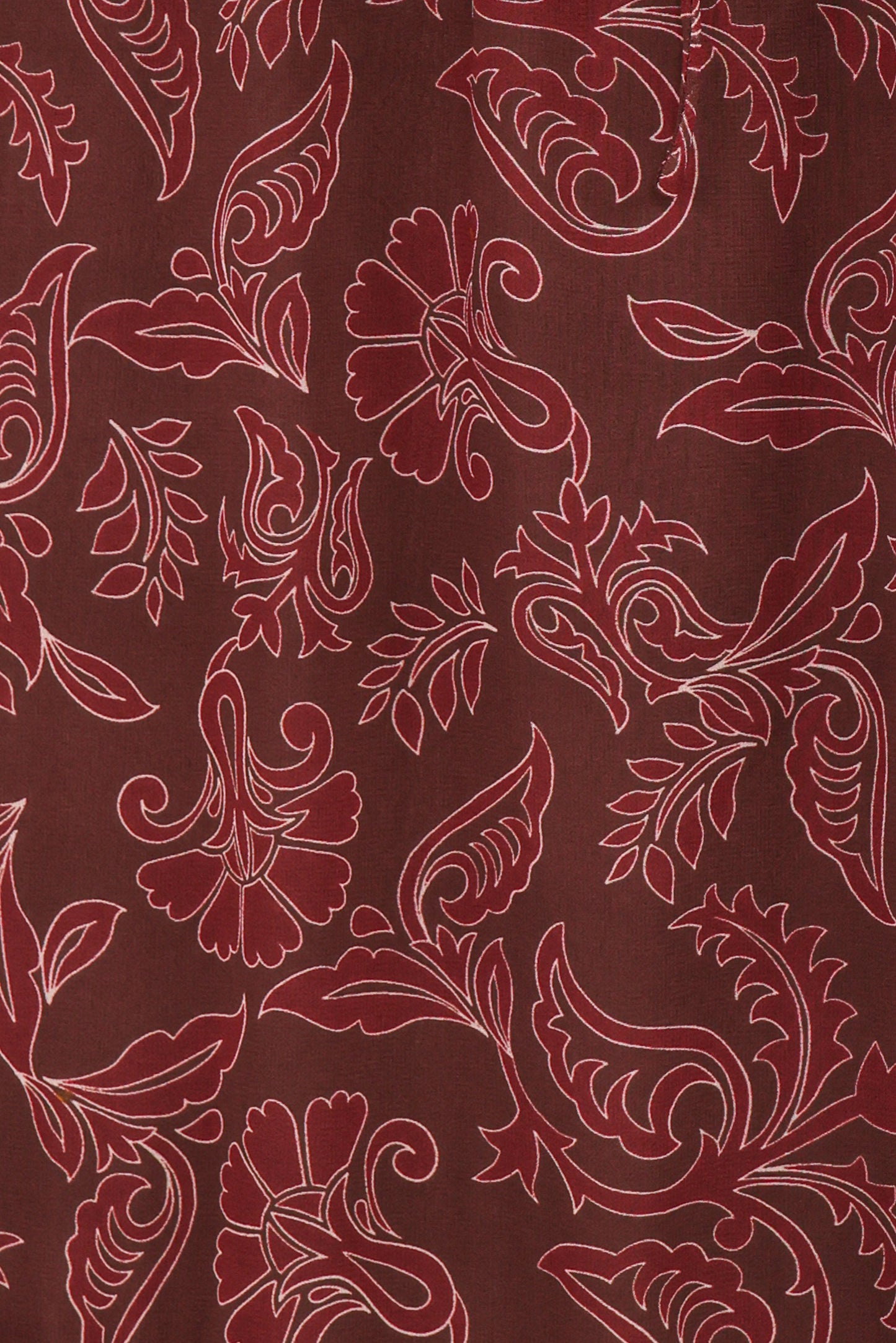 Keziah Long Sleeve Maxi Dress - Burgundy Paisley