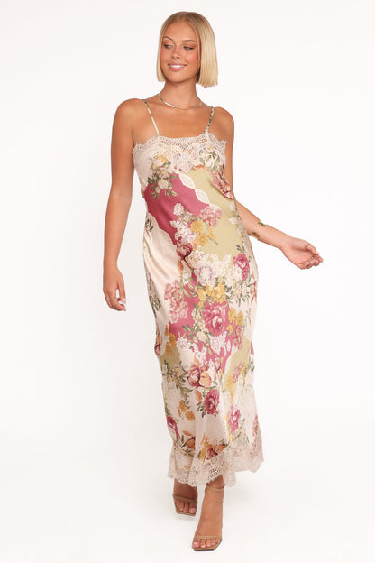 Laken Maxi Dress - Patchwork Floral