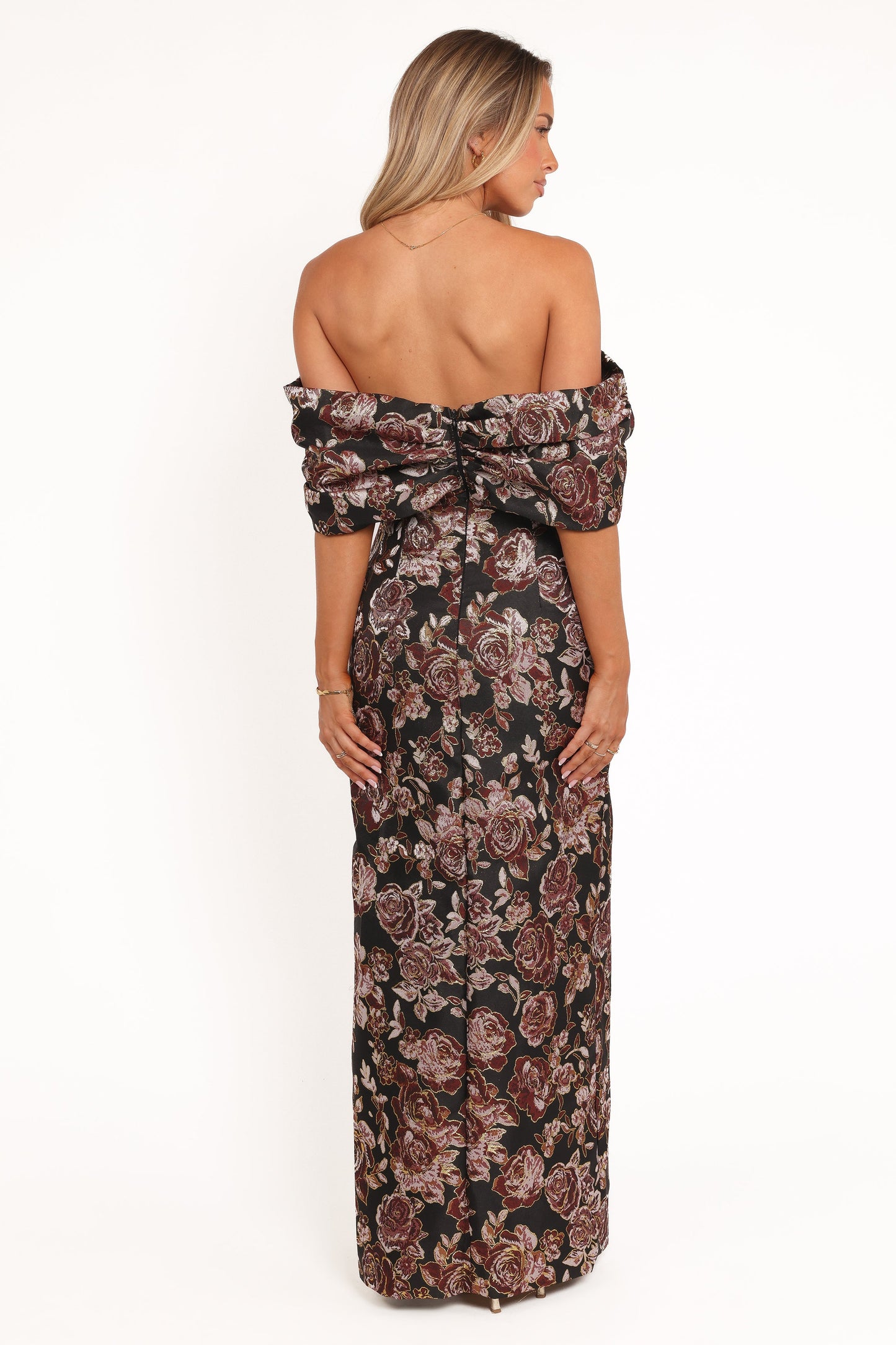 Lilia Maxi Dress - Black Floral