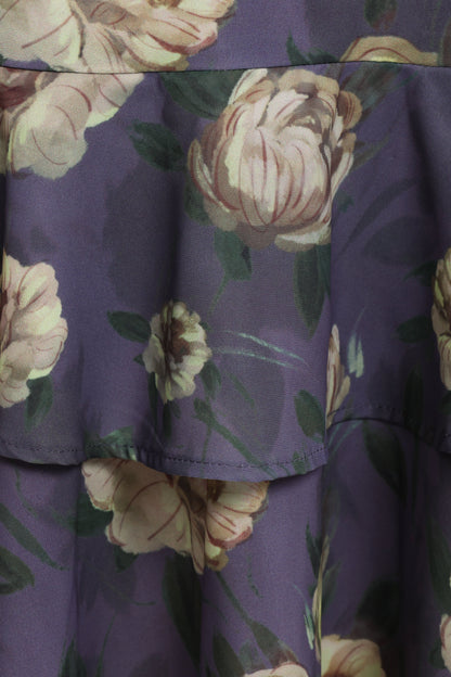 Lillee Tiered Maxi Dress - Lavender Floral