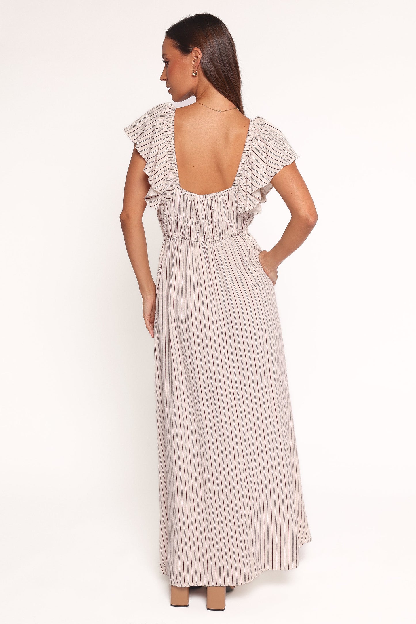 Martin Maxi Dress - Cherry Red Stripe