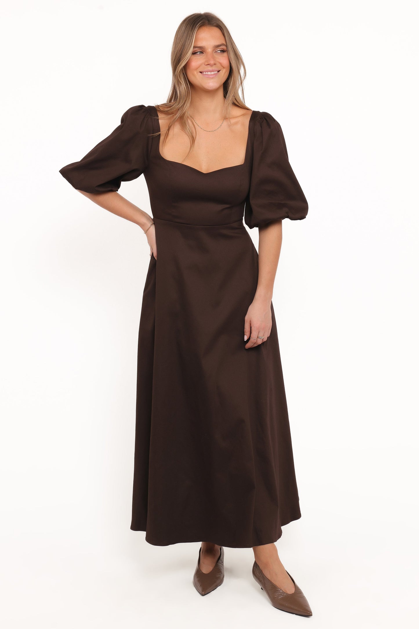 Merlena Maxi Dress - Chocolate