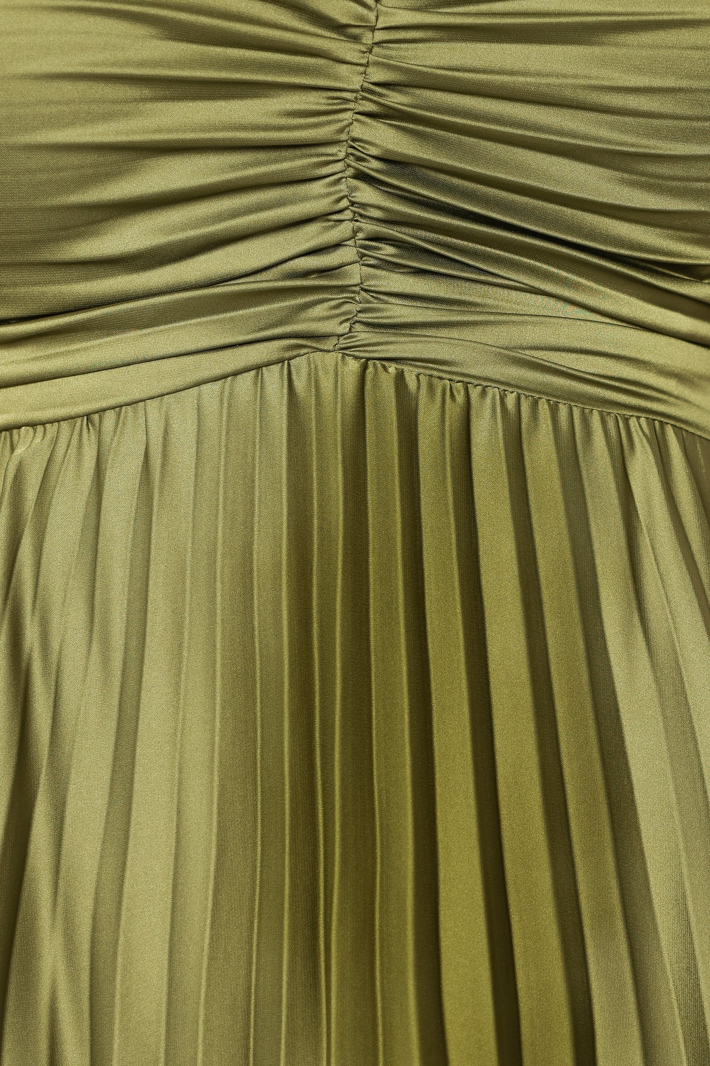 Naira Pleated Maxi Dress - Palm Green