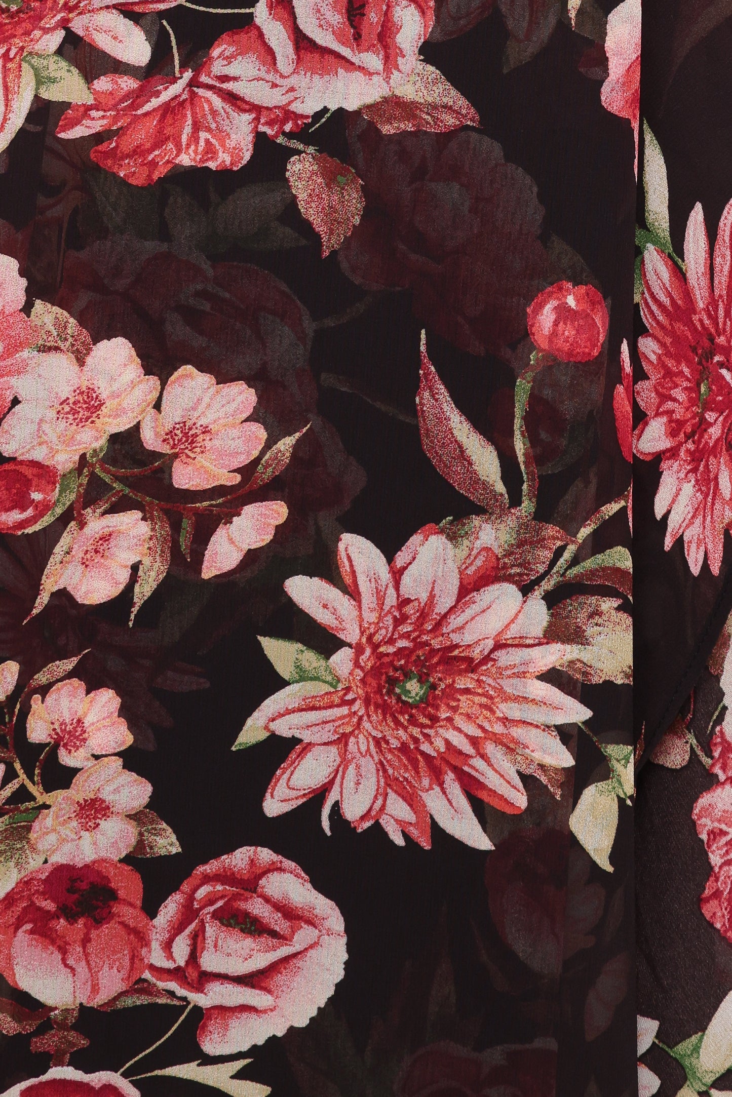 Naver Maxi Dress - Black Floral